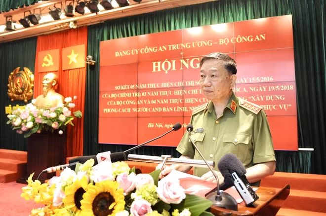 Bộ trưởng Tô Lâm phát biểu tại hội nghị.