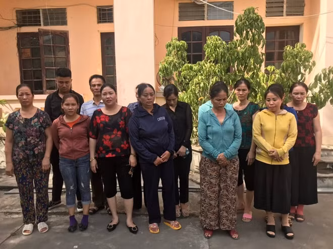 Các đối tượng bị bắt giữ.