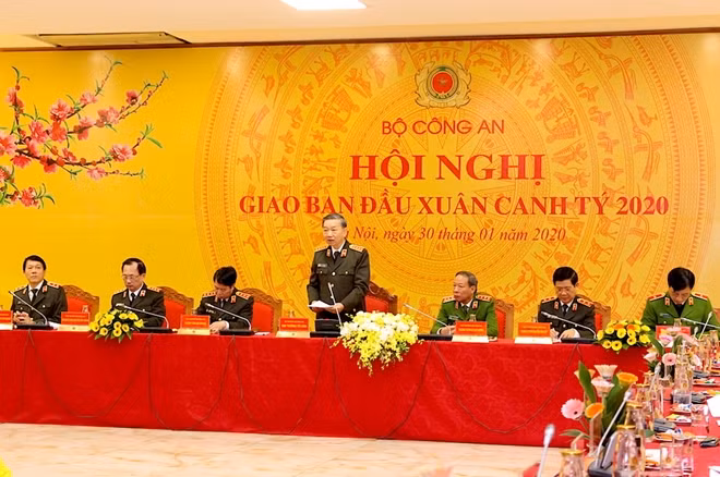 Bộ trưởng Tô Lâm phát biểu kết luận hội nghị.