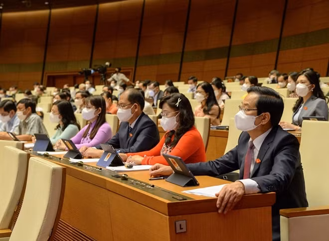 Các đại biểu tham dự phiên họp.