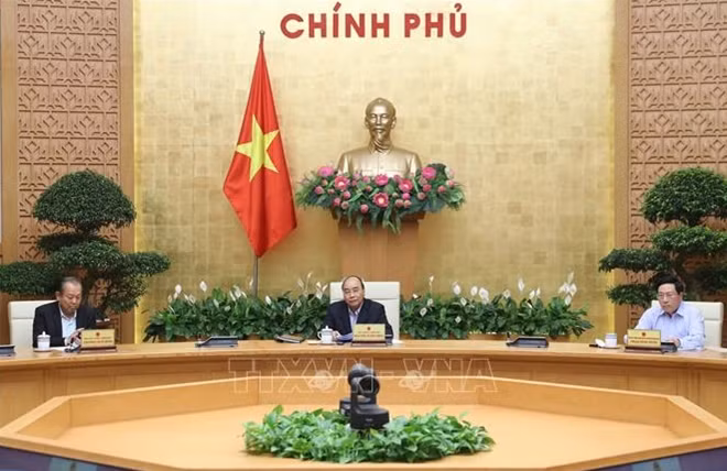 Thủ tướng phát biểu tại phiên họp (ảnh: TTXVN).