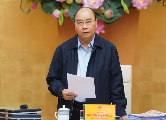 Thủ tướng phát biểu kết luận cuộc họp.