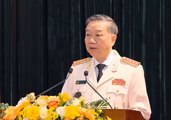 Bộ trưởng Tô Lâm phát biểu kết luận hội nghị.
