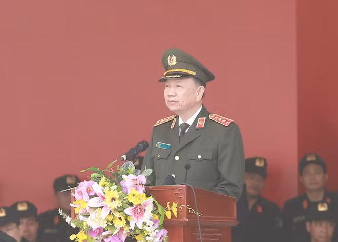 Bộ trưởng Tô Lâm phát biểu tại buổi làm việc.