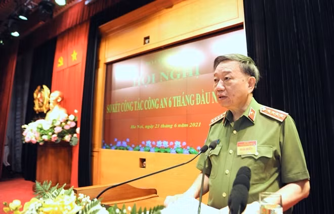 Bộ trưởng Tô Lâm phát biểu khai mạc hội nghị.
