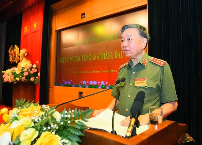 Bộ trưởng Tô Lâm phát biểu kết luận hội nghị.
