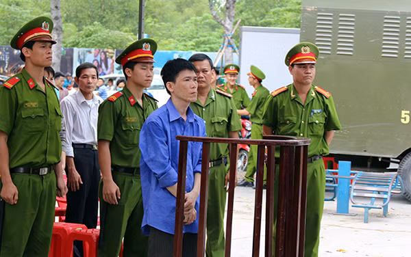 Bị cáo Trí tại phiên tòa.