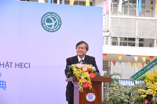 Ông Umeda Kunio, Đại sứ Đặc mệnh toàn quyền Nhật Bản tại Việt Nam phát biểu.