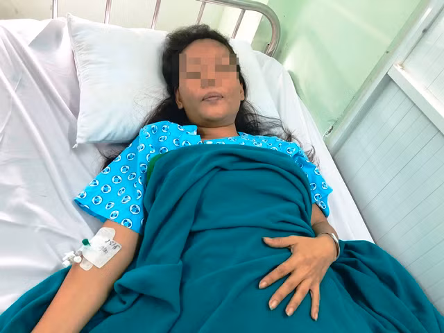 Bệnh nhân Đ.T.H.H (36 tuổi), đã qua cơn nguy kịch
