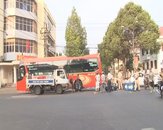 Hiện trường vụ tai nạn.