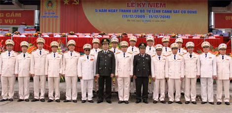 Bộ trưởng Trần Đại Quang và các đại biểu tại buổi Lễ.