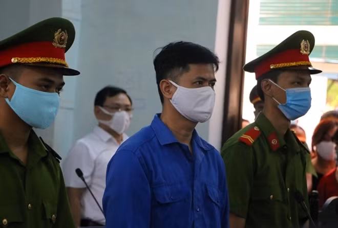 Bị cáo Lê Quang Huy Phương tại phiên xét xử sơ thẩm.