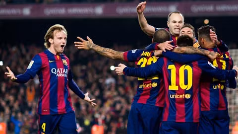 Barca có một chiến thắng nhẹ nhàng. Ảnh: Reuters