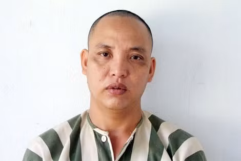 Đối tượng tại cơ quan Công an.
