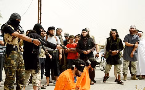 Lính Syria xử tử binh lính IS.