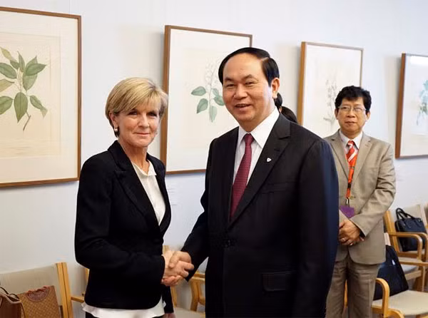 Bộ trưởng Trần Đại Quang và bà Julie Bishop Bộ trưởng Ngoại giao Australia.