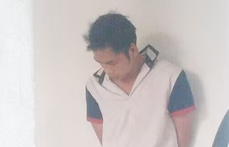 Đối tượng tại cơ quan Công an.