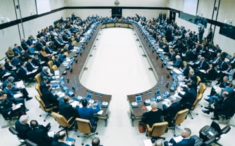 Cuộc họp kín của NATO tại Brussels hôm 21-1.