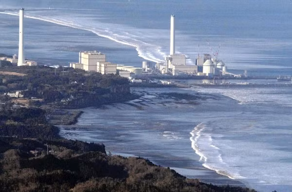 Nhà máy điện nguyên tử Hirono tại thị trấn Hirono tỉnh Fukushima vào ngày 11/3/2011.