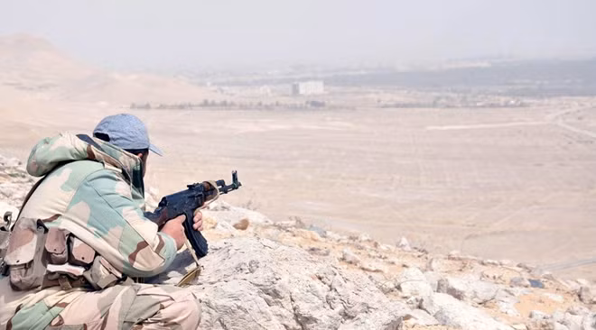 Quân đội Syria đang giành thắng lợi trước IS. Ảnh: SANA.