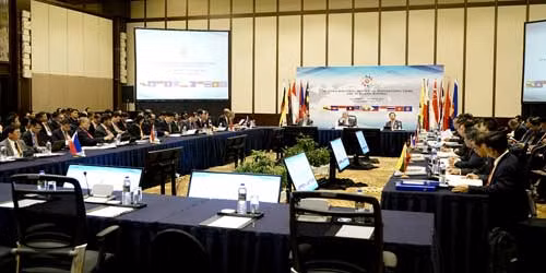 Quang cảnh phiên khai mạc Hội nghị cấp Bộ trưởng các nước ASEAN về phòng, chống tội phạm xuyên quốc gia lần thứ 10.