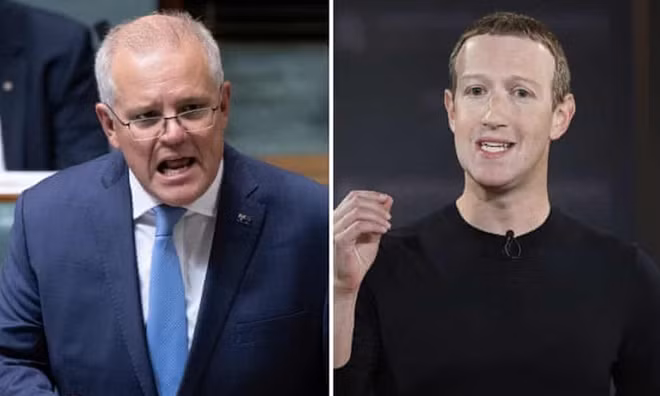 Thủ tướng Australia Scott Morrison cùng nhiều quan chức nước này đã lên tiếng về động thái của Facebook. Ảnh: TG