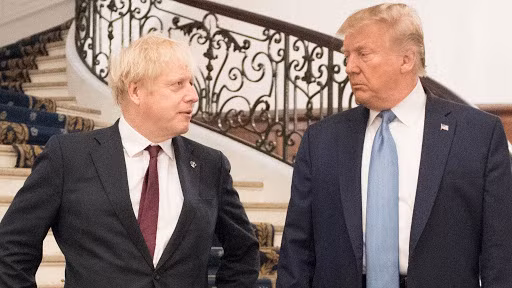 Tổng thống Mỹ Donald Trump và Thủ tướng Anh Boris Johnson trong cuộc gặp trước đây. Ảnh: FT Tổng thống Mỹ Donald Trump và Thủ tướng Anh Boris Johnson trong cuộc gặp trước đây. Ảnh: FT