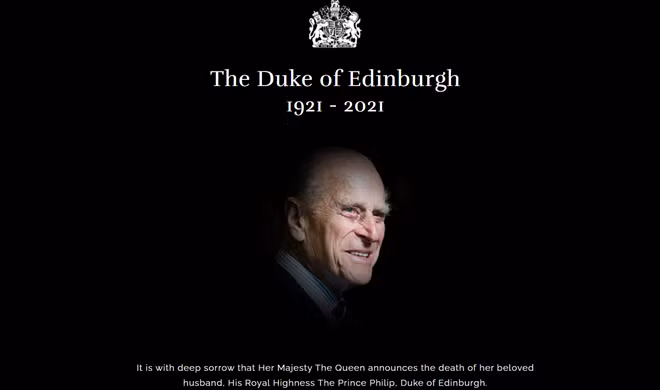 Thông báo trên website của Hoàng gia Anh. Ảnh: UK Royal