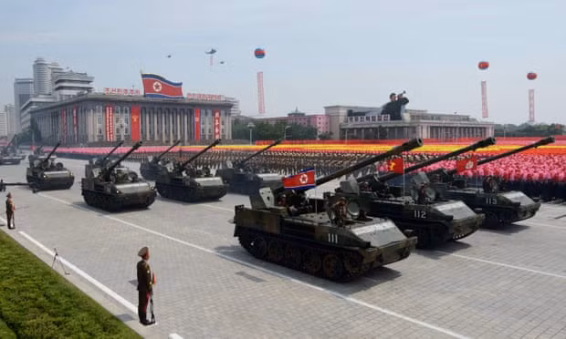 Hình ảnh một lễ duyệt binh của Triều Tiên. Ảnh: Getty