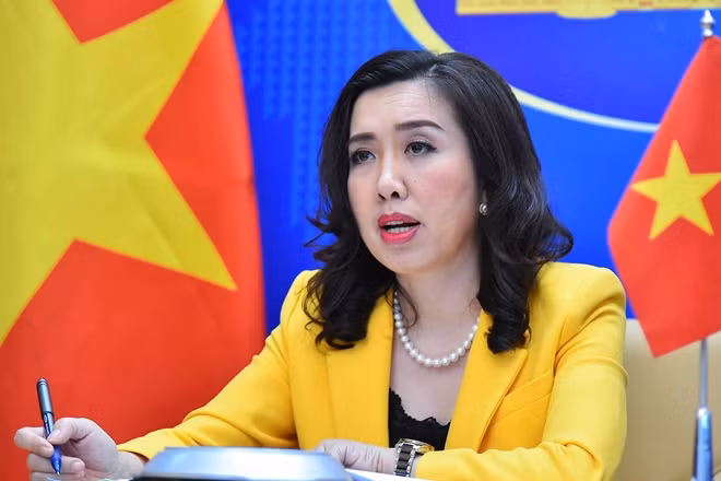 Người phát ngôn Bộ Ngoại giao Lê Thị Thu Hằng.