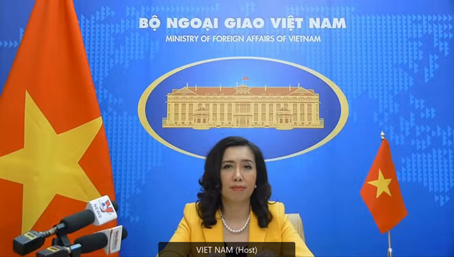 Người phát ngôn Bộ Ngoại giao Lê Thị Thu Hằng.