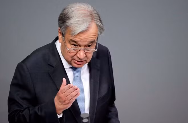 Tổng thư ký Liên hợp quốc Antonio Guterres. Ảnh: Reuters