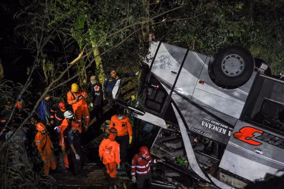 Hiện trường vụ tai nạn. Ảnh: Reuters