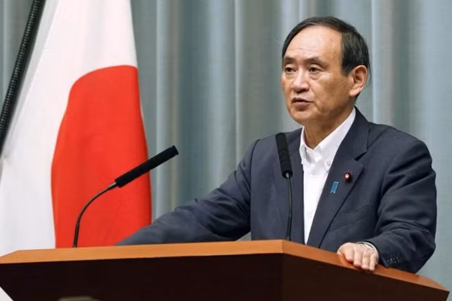 Thủ tướng Nhật Bản Yoshihide Suga. Ảnh: Reuters