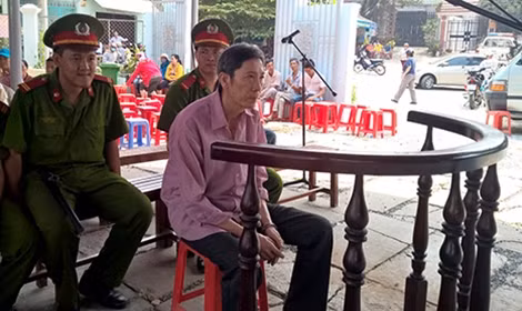 Bị cáo Liêu tại phiên xử.