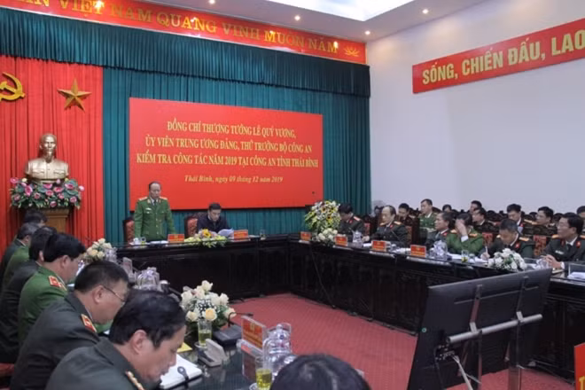 Thứ trưởng Lê Quý Vương phát biểu kết luận buổi kiểm tra