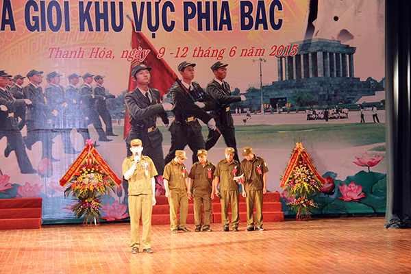 Phần thi của Công an xã tỉnh Hà Tĩnh.