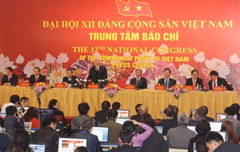 Tổng Bí thư Nguyễn Phú Trọng tại cuộc họp báo ngày 28-1.