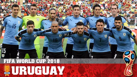 Đội tuyển Uruguay được đánh giá cao nhất bảng A.