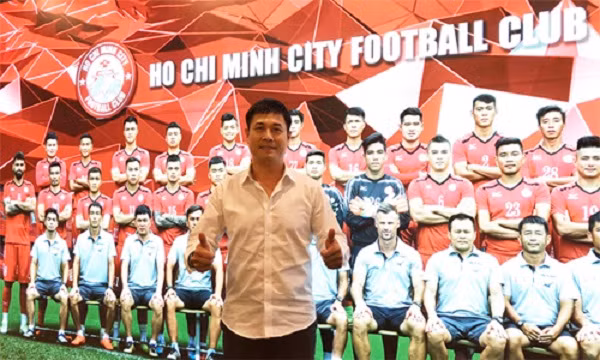 Chủ tịch Hữu Thắng trong ngày ra mắt CLB TP. HCM (ảnh; VTV News).