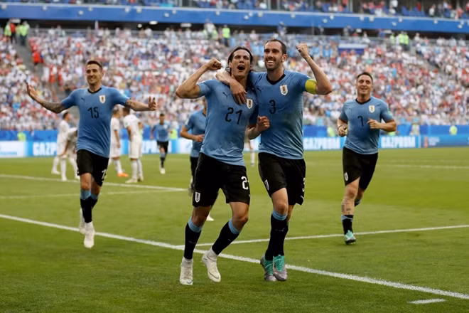 Uruguay giành được cả 3 trận thắng ở vòng bảng.