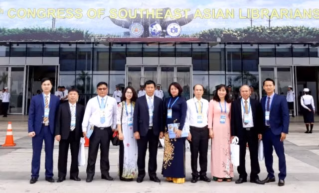 Đoàn đại biểu Thư viện lực lượng CAND Việt Nam tham dự Đại hội.