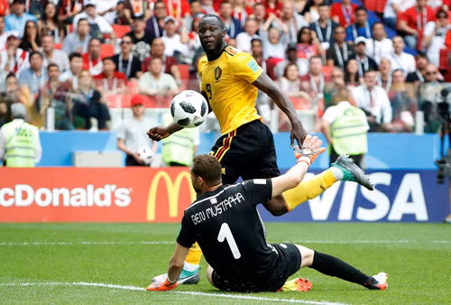 Lukaku đã có 4 bàn thắng bằng với Ronaldo ở World Cup lần này chỉ sau 2 trận đấu.