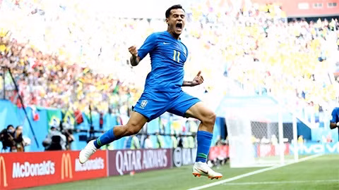 Coutinho là cầu thủ chơi xuất sắc nhất trong 2 trận đấu của Brazil ở World Cup lần này. Coutinho là cầu thủ chơi xuất sắc nhất trong 2 trận đấu của Brazil ở World Cup lần này.