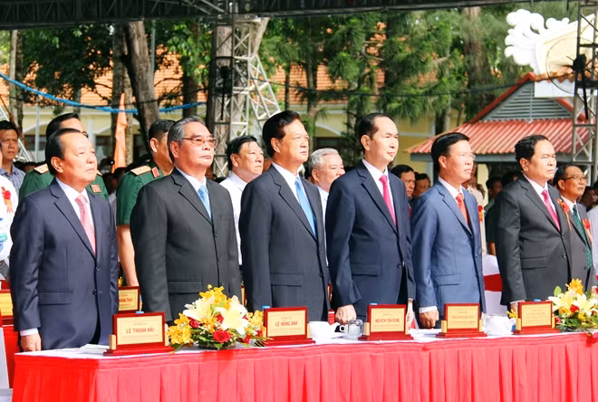 Chủ tịch nước Trần Đại Quang và các đại biểu dự Lễ kỷ niệm