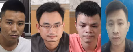 Một số đối tượng bị Công an Nghệ An bắt giữ.