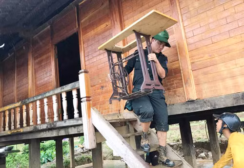 Di chuyển tài sản đến nơi an toàn.