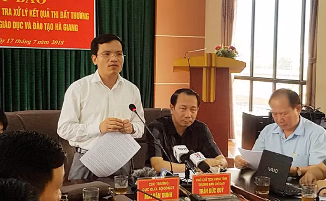 Ông Mai Văn Trinh phát biểu tại buổi họp báo.