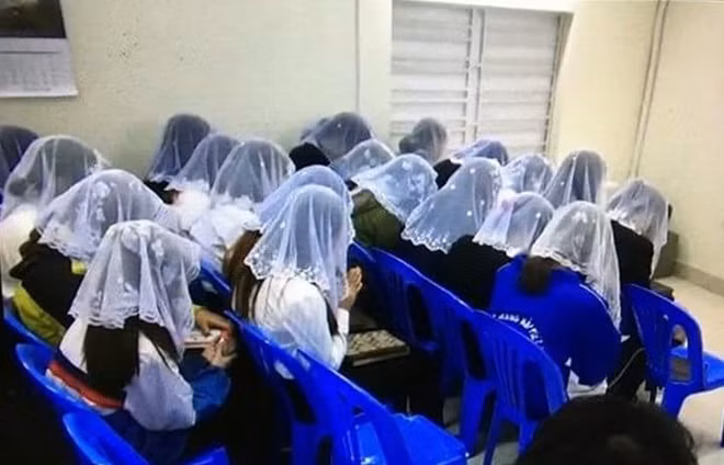 Một buổi hành lễ ở Hải Phòng. Ảnh tl