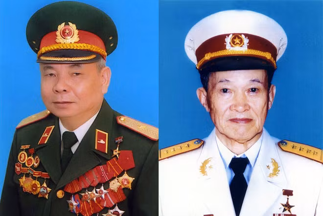 Anh hùng LLVTND Lê Xuân Tấu và AHLLVT Nguyễn Văn Tàu